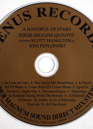 Eddie Higgins Quintet Featuring Scott Hamilton and Ken Peplowski : A Handful Of Stars (CD, Album)