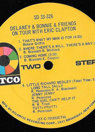 Delaney & Bonnie & Friends With Eric Clapton : On Tour (LP, Album, CTH)