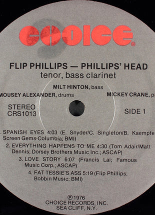 Flip Phillips : Phillips' Head (LP)