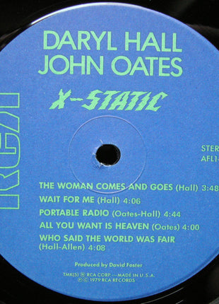 Daryl Hall & John Oates : X-Static (LP, Album, Ind)