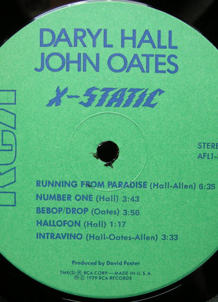Daryl Hall & John Oates : X-Static (LP, Album, Ind)