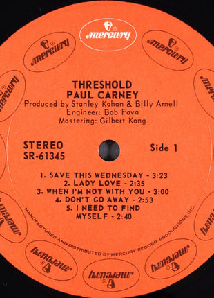 Paul Carney : Threshold (LP, Album)