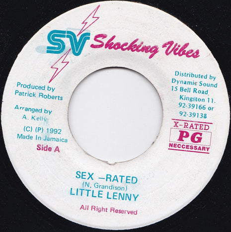 Little Lenny : Sex -Rated (7", Single)