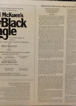 Rod McKuen : The Original Cast Recording Rod McKuen's The Black Eagle: A Gothic Musical (2xLP, Album)