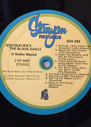 Rod McKuen : The Original Cast Recording Rod McKuen's The Black Eagle: A Gothic Musical (2xLP, Album)