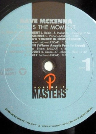 Dave McKenna : This Is The Moment (LP, Album, RE)