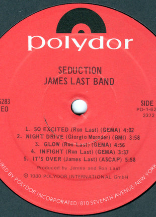 The James Last Band : Seduction (LP, Album, 18)