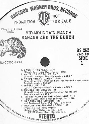 Banana And The Bunch : Mid-Mountain-Ranch (LP, Album, Promo)