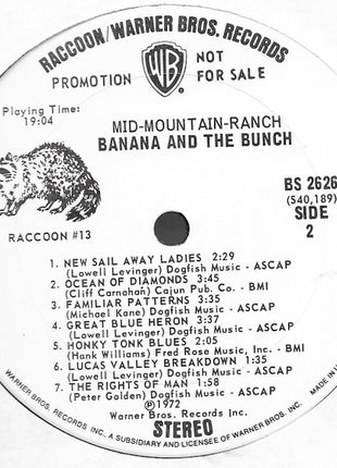 Banana And The Bunch : Mid-Mountain-Ranch (LP, Album, Promo)