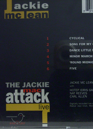 Jackie McLean : The Jackie Mac Attack - Live (CD, Album)