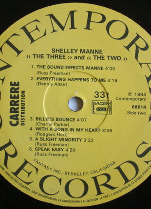 Shelly Manne : "The Three" & "The Two" (LP, Comp, Mono, RE)