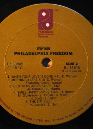 MFSB : Philadelphia Freedom (LP, Album, Gat)