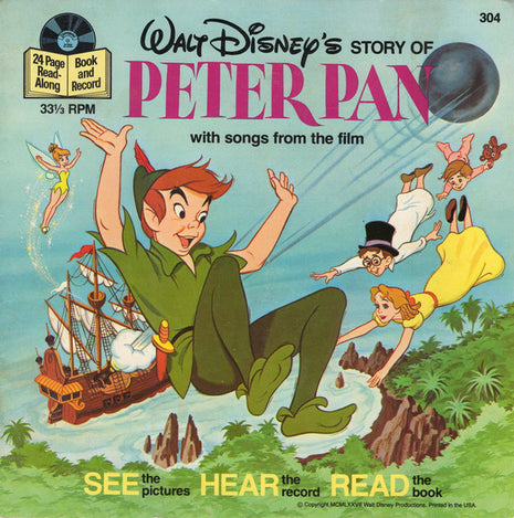 Unknown Artist : Walt Disney's Story Of Peter Pan (With Songs From The Film) (7", RE, Rai)