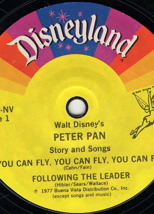 Unknown Artist : Walt Disney's Story Of Peter Pan (With Songs From The Film) (7", RE, Rai)