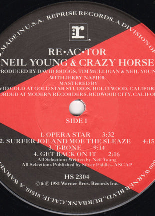 Neil Young & Crazy Horse : Re·ac·tor (LP, Album, Win)