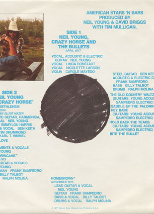 Neil Young : American Stars 'N Bars (LP, Album, Win)