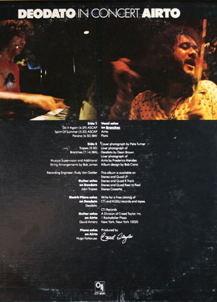 Eumir Deodato / Airto Moreira : In Concert (LP, Album)