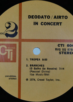 Eumir Deodato / Airto Moreira : In Concert (LP, Album)