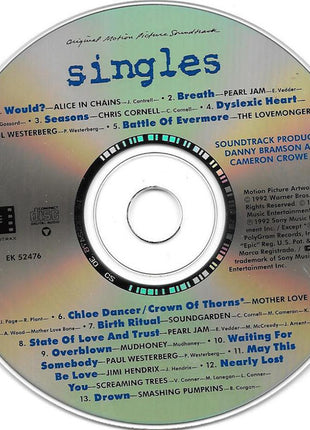 Various : Singles (Original Motion Picture Soundtrack) (CD, Comp, Pit)