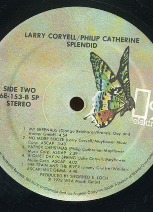 Larry Coryell / Philip Catherine : Splendid (LP, Album, Spe)