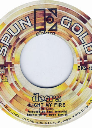 The Doors : Light My Fire / Love Me Two Times (7", Single, Styrene)