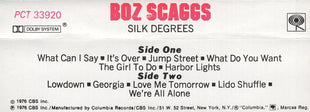 Boz Scaggs : Silk Degrees (Cass, Album)