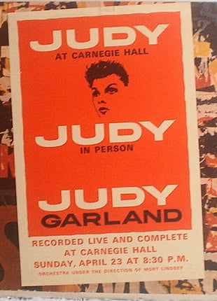 Judy Garland : Judy At Carnegie Hall - Judy In Person (2xLP, Album, Mono, Scr)