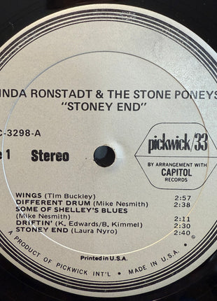 Linda Ronstadt & The Stone Poneys : Stoney End (LP, Comp, Sil)