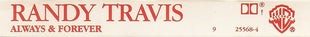 Randy Travis : Always & Forever (Cass, Album, AR,)