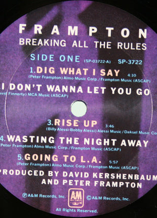 Peter Frampton : Breaking All The Rules (LP, Album, Pit)
