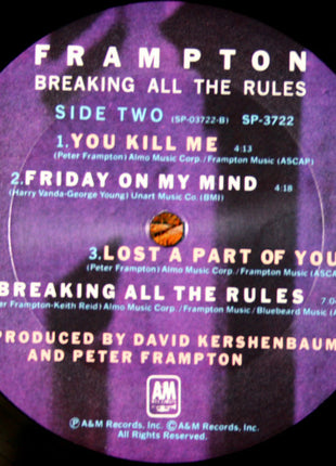 Peter Frampton : Breaking All The Rules (LP, Album, Pit)