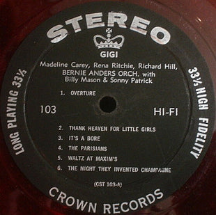 Various : Gigi  (LP, Album, RE, Red)