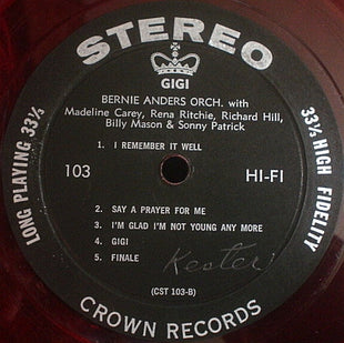 Various : Gigi  (LP, Album, RE, Red)