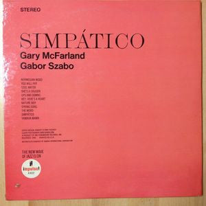 Gary McFarland, Gabor Szabo : Simpático (LP, Gat)