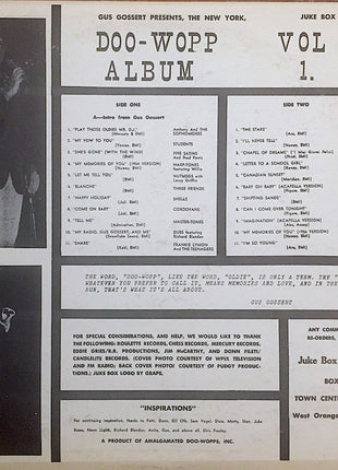 Various : Gus Gossert Presents, The Original New York, Doo-Wopp Album Vol. 1 (LP, Comp, Red)