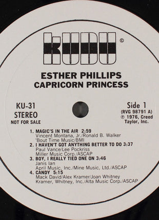 Esther Phillips : Capricorn Princess (LP, Album, Promo)