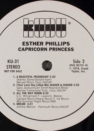 Esther Phillips : Capricorn Princess (LP, Album, Promo)