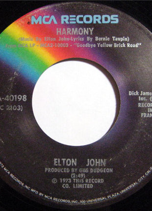 Elton John : Bennie And The Jets (7", Single, Glo)