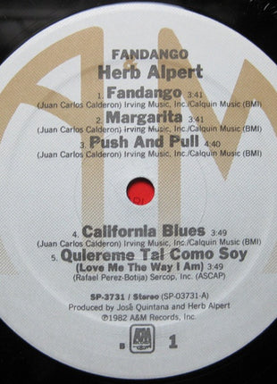 Herb Alpert : Fandango (LP, Album, B -)