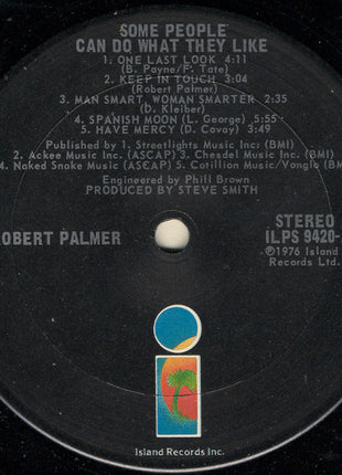Robert Palmer : Some People Can Do What They Like (LP, Album)