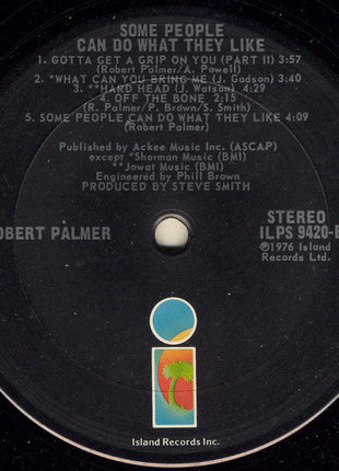 Robert Palmer : Some People Can Do What They Like (LP, Album)