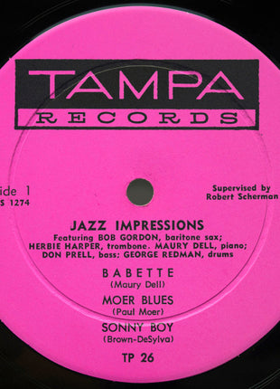 The Bob Gordon Quintet* : Jazz Impressions (LP, Album, Mono)