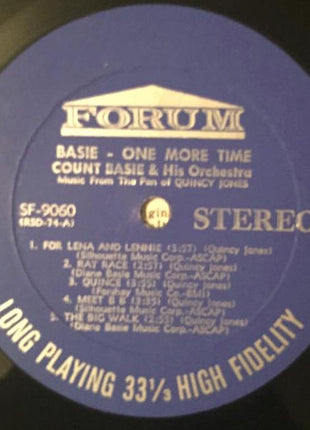 Count Basie Orchestra : Basie, One More Time (LP, Album, RE)