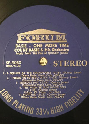 Count Basie Orchestra : Basie, One More Time (LP, Album, RE)
