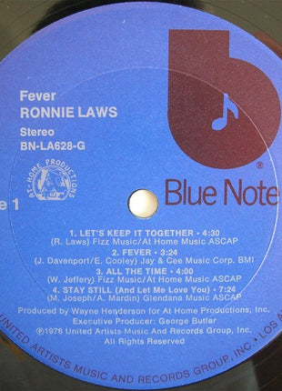 Ronnie Laws : Fever (LP, Album)