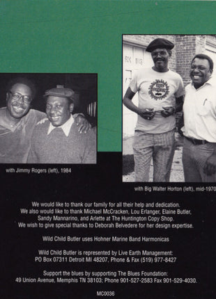 Wild Child Butler With Special Guests Jimmy Rogers & Pinetop Perkins : Lickin' Gravy (CD, Album)