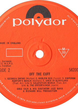 Eric Silk And His Southern Jazz Band : Off The Cuff (LP)
