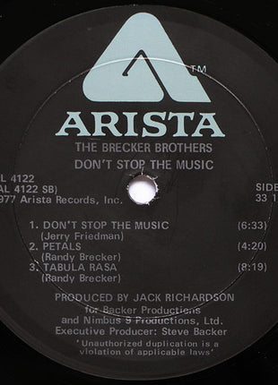 The Brecker Brothers : Don't Stop The Music (LP, Album)