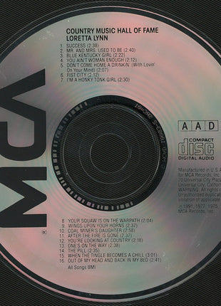 Loretta Lynn : The Country Music Hall Of Fame (CD, Comp, Club)