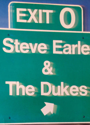Steve Earle & The Dukes : Exit 0 (LP, Album, Glo)